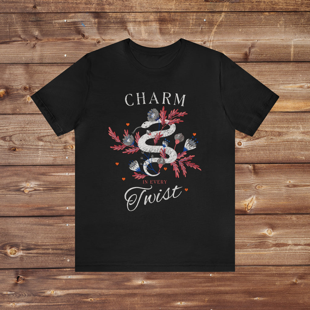 Charm in Every Twist Snake Tee Shirt