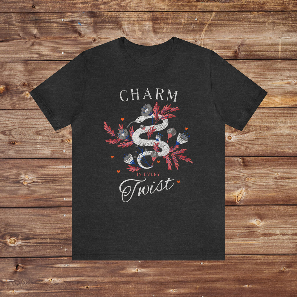 Charm in Every Twist Snake Tee Shirt
