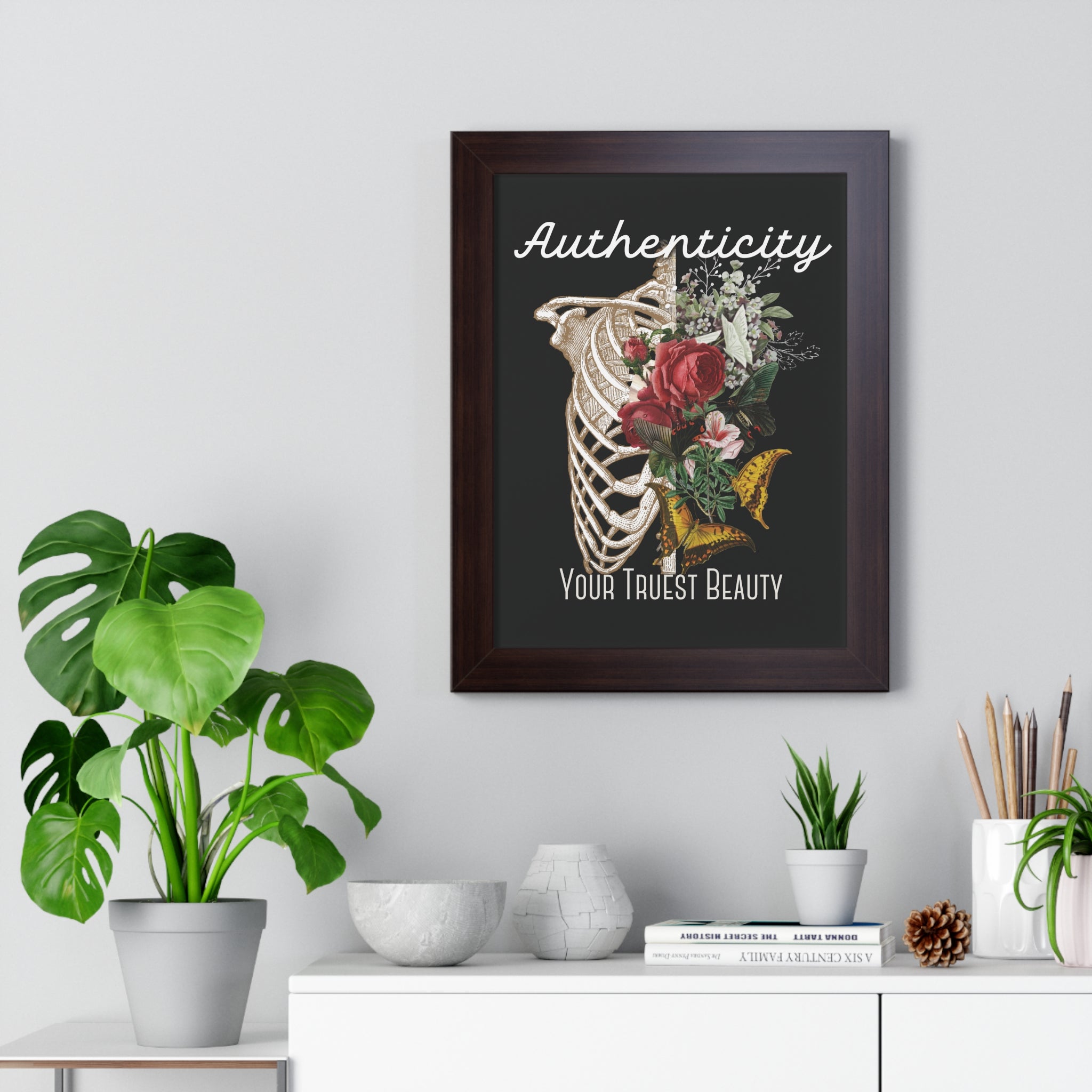 Authenticity: Your Truest Beauty Framed Poster