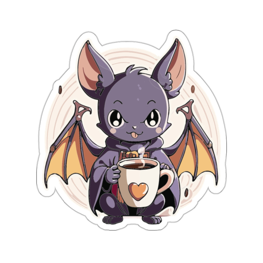 Cute Coffee Bat Sticker