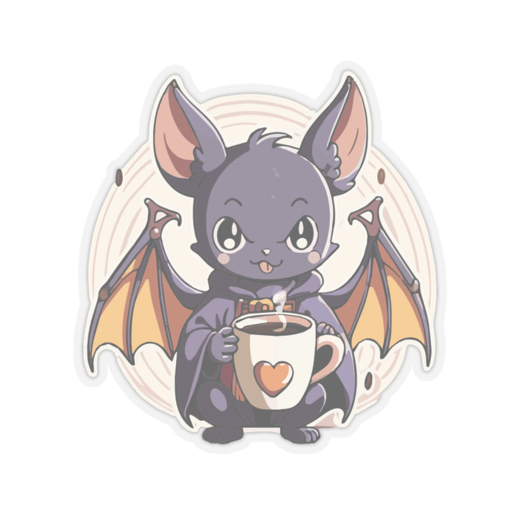 Cute Coffee Bat Sticker