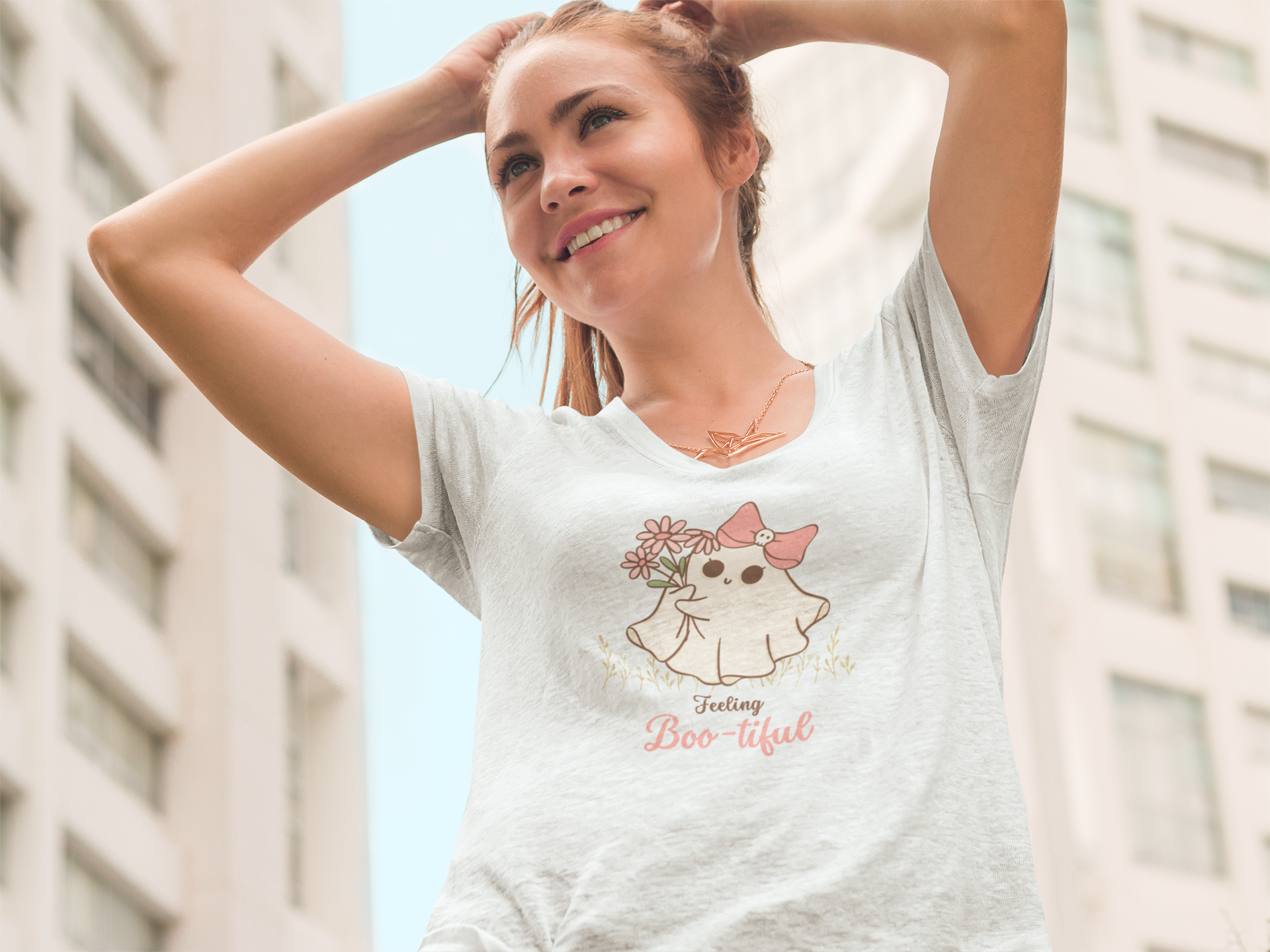 Feeling Boo-tiful Ghost Tee Shirt