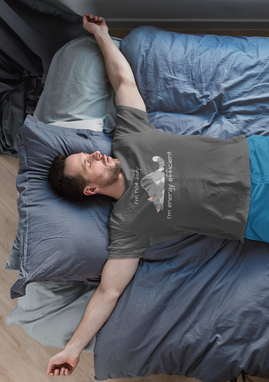 I'm Not Lazy - I'm Energy Efficient Cat Tee Shirt