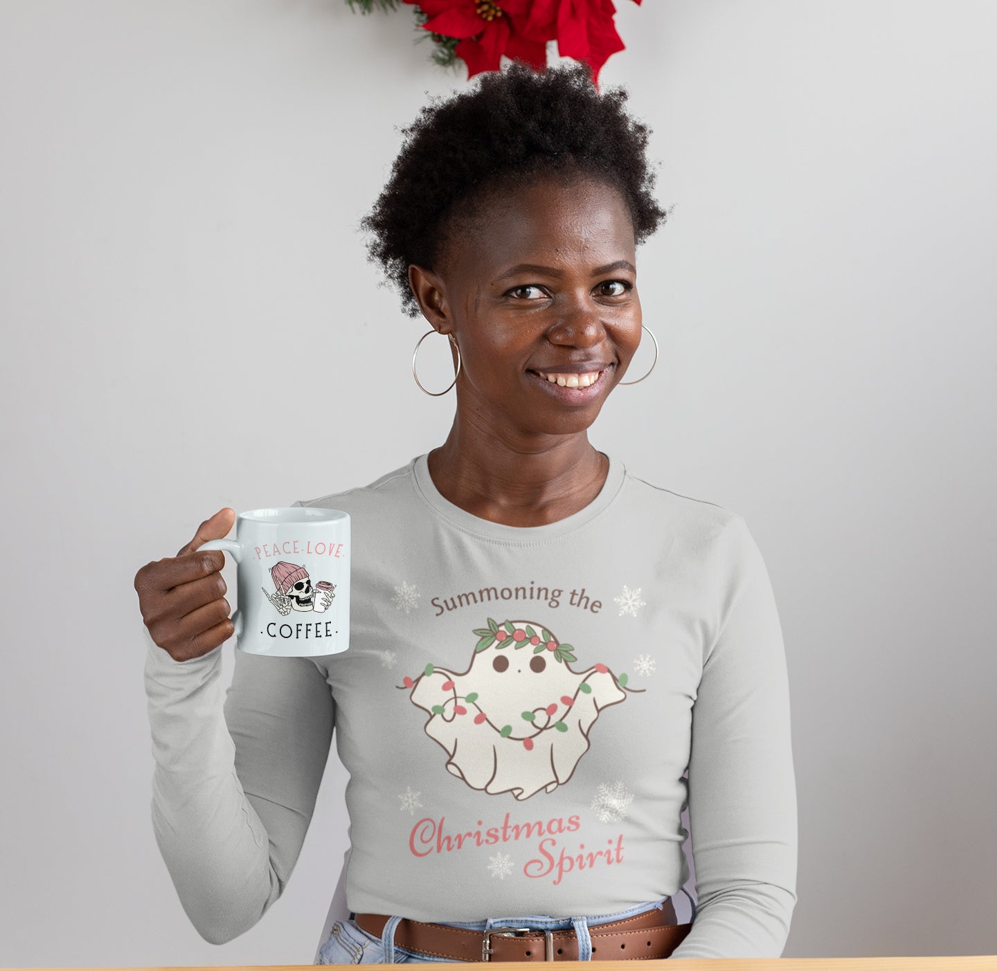 Summoning the Christmas Spirit Long Sleeve Shirt